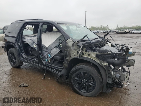 2023 Chevrolet Traverse LT Cloth with VIN 1GNERGKWXPJ300680, listed as a Copart auction lot 55758495 with Not provided miles and Salvage title. Bid and sale history available at DreamBid. Image 4.
