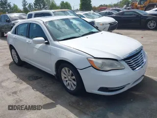 2012 Chrysler 200 Touring with VIN 1C3CCBBG0CN270822, listed as a IAAI auction lot 42004711 with 170,859 mi miles. Bid and sale history available at carsss.com. Image 1.