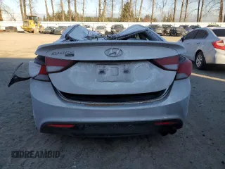 2014 Hyundai Elantra Coupe with VIN KMHDH6AH4EU024282, listed as a Copart auction lot 88841205 with 0 mi miles and Salvage Title. Bid and sale history available at carsss.com. Image 6.