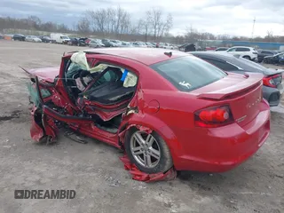 2014 Dodge Avenger SE with VIN 1C3CDZAG5EN227037, listed as a IAAI auction lot 41054612 with Not Provided miles. Bid and sale history available at carsss.com. Image 3.