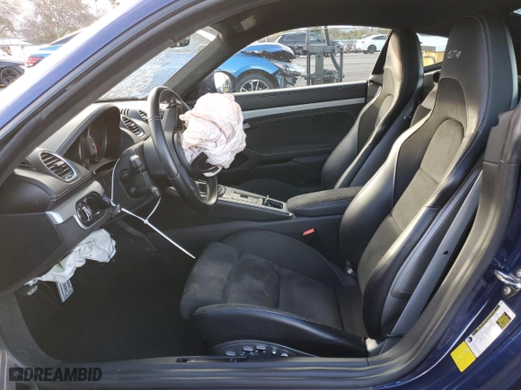 2022 Porsche 718 Cayman GT4 with VIN WP0AC2A82NS275540, listed as a Copart auction lot 87511515 with 30,300 mi miles and Salvage Title. Bid and sale history available at carsss.com. Image 7.