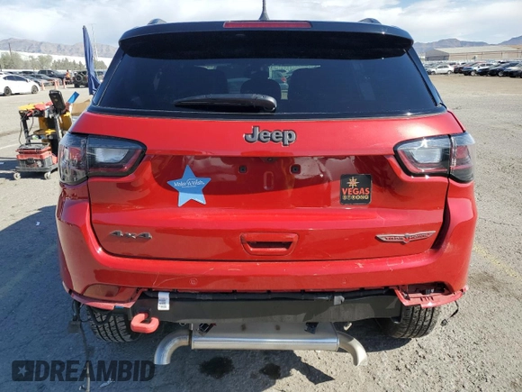 2024 Jeep Compass Trailhawk with VIN 3C4NJDDN3RT585348, listed as a Copart auction lot 53339075 with 1,355 mi miles and Salvage title. Bid and sale history available at DreamBid. Image 6.