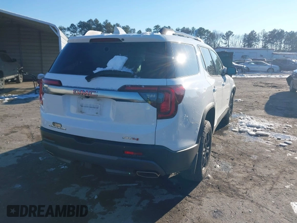 2021 GMC Acadia AT4 with VIN 1GKKNLLS5MZ124120, listed as a IAAI auction lot 41260497 with 50,672 mi miles and . Bid and sale history available at DreamBid. Image 4.