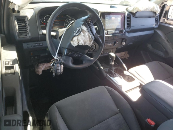 2022 Nissan Frontier S with VIN 1N6ED1CM1NN644435, listed as a Copart auction lot 46060715 with 28,780 mi miles and Salvage title. Bid and sale history available at DreamBid. Image 8.