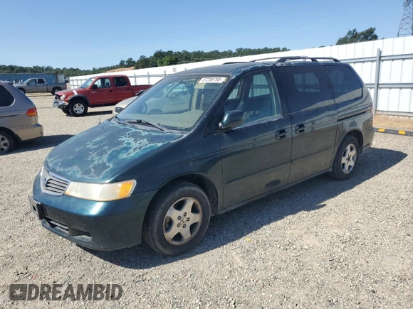 2000 Honda Odyssey EX z VIN 2HKRL1867YH587616, wystawiony jako Copart lot #57258795 z przebiegiem 219 999 mil mil oraz Szkoda całkowita • Salvage title. Historia ofert i sprzedaży dostępna na DreamBid. Obrazek 1.