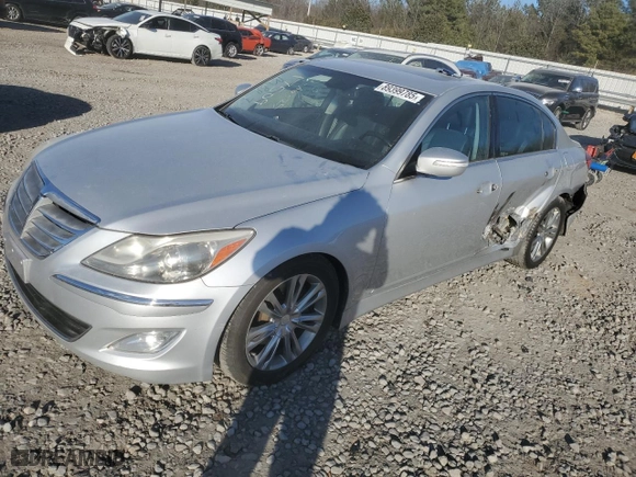 2014 Hyundai Genesis 3.8L with VIN KMHGC4DD4EU264974, listed as a Copart auction lot 89399785 with 154,230 mi miles and Salvage Title. Bid and sale history available at carsss.com. Image 1.