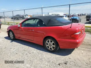 2003 Mercedes-Benz CLK-Class 3.2L with VIN WDBLK65G03T130720, listed as a Copart auction lot 69927604 with 0 mi miles and Salvage Title. Bid and sale history available at carsss.com. Image 2.