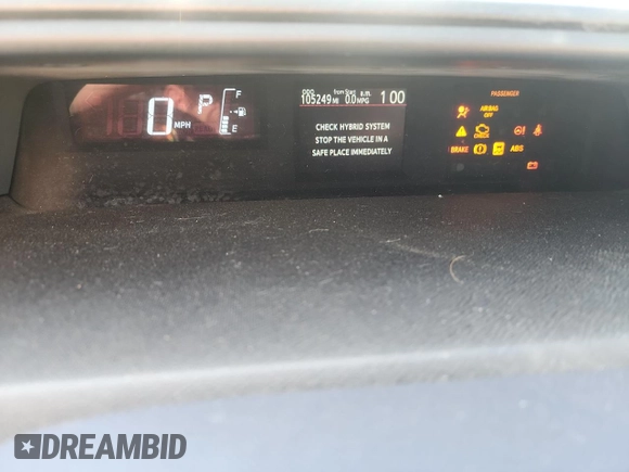 2015 Toyota Prius One with VIN JTDKDTB31F1093636, listed as a Copart auction lot 50646755 with 105,249 mi miles and Salvage Title. Bid and sale history available at DreamBid. Image 9.