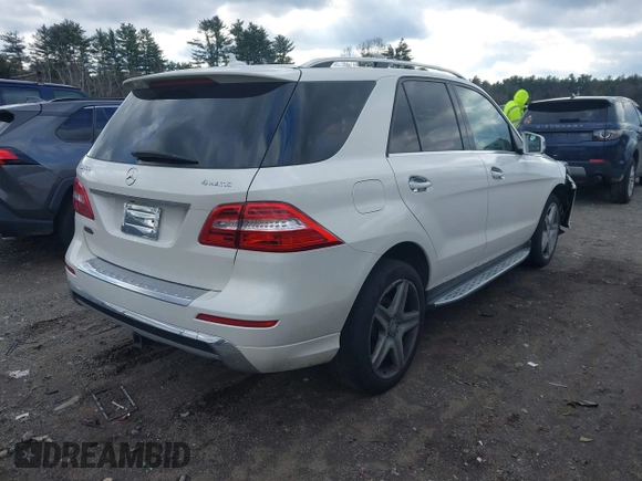 2015 Mercedes-Benz M 400 with VIN 4JGDA5GB3FA534787, listed as a IAAI auction lot 41084917 with 116,325 mi miles and . Bid and sale history available at DreamBid. Image 4.