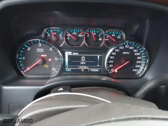 2015 Chevrolet Silverado 1500 High Country with VIN 3GCUKTECXFG519223, listed as a IAAI auction lot 41323401 with 170,722 mi miles. Bid and sale history available at carsss.com. Image 7.