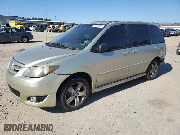 2004 Mazda MPV ES z VIN JM3LW28J640521693, wystawiony jako Copart lot #43313025 z przebiegiem 238 179 mil mil oraz Szkoda całkowita • Salvage title. Historia ofert i sprzedaży dostępna na DreamBid. Obrazek 1.