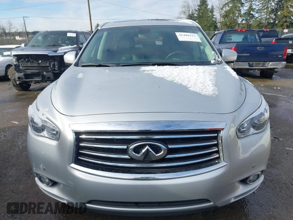 2014 Infiniti QX60 Hybrid with VIN 5N1CL0MN8EC510981, listed as a IAAI auction lot 41488111 with 2,810 mi miles and . Bid and sale history available at DreamBid. Image 6.