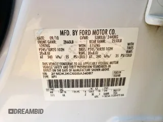 2011 Ford Edge Limited with VIN 2FMDK3KC6BBA34087, listed as a Copart auction lot 62567215 with 219,552 mi miles and Salvage title. Bid and sale history available at DreamBid. Image 13.