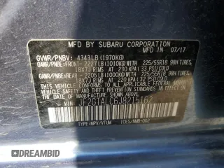 2018 Subaru Crosstrek Limited z VIN JF2GTALC6J8215162, wystawiony jako Copart lot #57972055 z przebiegiem 75 414 mil mil oraz Szkoda całkowita • Salvage title. Historia ofert i sprzedaży dostępna na DreamBid. Obrazek 12.