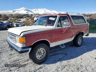 1991 Ford Bronco Custom with VIN 1FMEU15H3MLA74981, listed as a Copart auction lot 45607655 with 267,571 mi miles and Salvage Title. Bid and sale history available at carsss.com. Image 1.