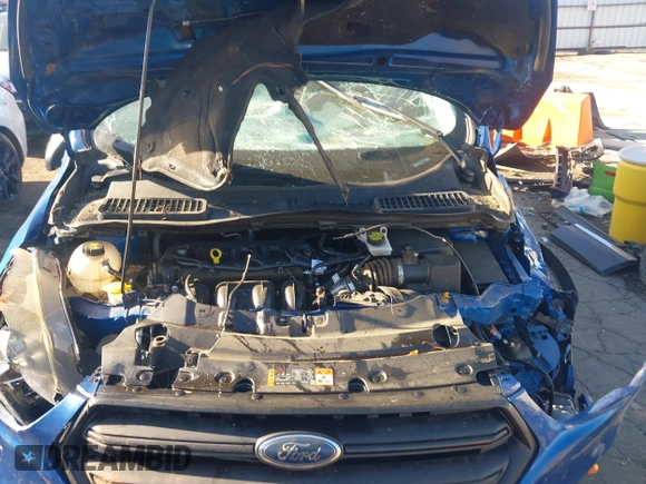 2017 Ford Escape S with VIN 1FMCU0F70HUE01165, listed as a IAAI auction lot 41857374 with 56,973 mi miles. Bid and sale history available at carsss.com. Image 10.