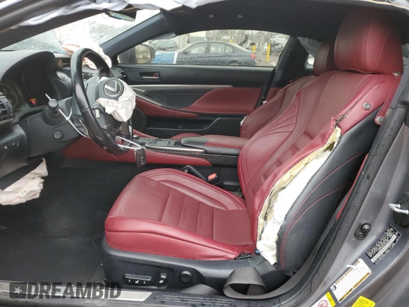 2017 Lexus RC with VIN JTHSM5BC6H5003385, listed as a Copart auction lot 83747414 with 76,861 mi miles and Salvage Title. Bid and sale history available at carsss.com. Image 7.