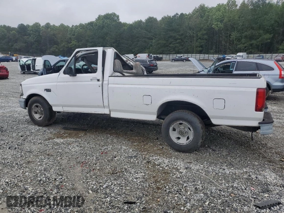 1996 Ford F-150 z VIN 1FTEF15N4TNA21567, wystawiony jako Copart lot #57672285 z przebiegiem Nie podano mil oraz Szkoda całkowita • Salvage title. Historia ofert i sprzedaży dostępna na DreamBid. Obrazek 2.