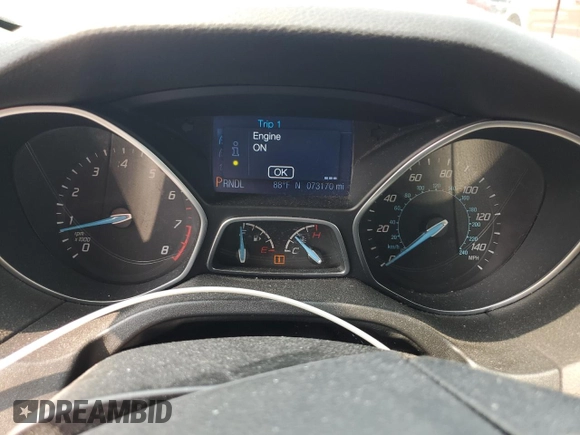 2013 Ford Focus SE with VIN 1FADP3F24DL370529, listed as a Copart auction lot 60281465 with 73,170 mi miles and Salvage title. Bid and sale history available at DreamBid. Image 9.