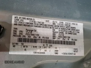 2014 Ford C-Max Energi SEL with VIN 1FADP5CU4EL511196, listed as a Copart auction lot 53900485 with 92,312 mi miles and Clean Title. Bid and sale history available at carsss.com. Image 12.