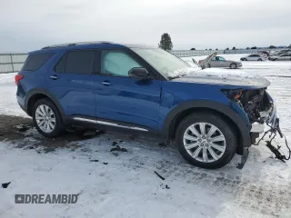2021 Ford Explorer Limited with VIN 1FM5K8FW2MNA11693, listed as a Copart auction lot 44755345 with 31,500 mi miles and Salvage Title. Bid and sale history available at carsss.com. Image 4.