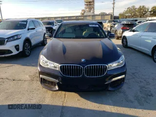 2016 BMW 7 Series 750i xDrive with VIN WBA7F2C52GG417621, listed as a Copart auction lot 72377382 with 0 mi miles. Bid and sale history available at carsss.com. Image 5.