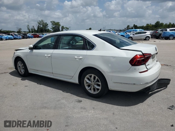 2017 Volkswagen Passat S with VIN 1VWAT7A3XHC070156, listed as a Copart auction lot 59596505 with 202,446 mi miles and Salvage title. Bid and sale history available at DreamBid. Image 2.