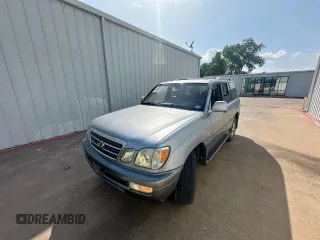2003 Lexus LX 470 z VIN JTJHT00W933535214, wystawiony jako Copart lot #62037495 z przebiegiem 373 210 mil mil oraz Czysty tytuł • Clean title. Historia ofert i sprzedaży dostępna na DreamBid. Obrazek 2.
