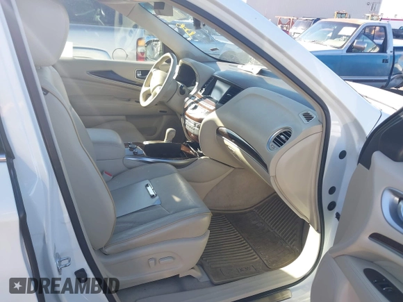 2013 Infiniti JX35 with VIN 5N1AL0MMXDC322380, listed as a IAAI auction lot 41862620 with 168,436 mi miles. Bid and sale history available at carsss.com. Image 5.