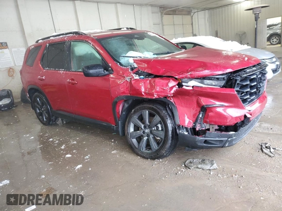 2023 Honda Pilot Sport with VIN 5FNYG1H34PB043934, listed as a Copart auction lot 45989925 with 26,490 mi miles and Salvage Title. Bid and sale history available at carsss.com. Image 4.