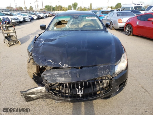 2014 Maserati Quattroporte S Q4 with VIN ZAM56RRA7E1113784, listed as a Copart auction lot 76145314 with NaN miles and Salvage Title. Bid and sale history available at carsss.com. Image 5.