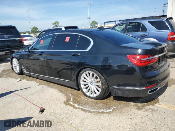 2017 BMW 7 Series 740i with VIN WBA7E2C56HG740168, listed as a Copart auction lot 69678504 with 0 mi miles and Clean Title. Bid and sale history available at carsss.com. Image 2.