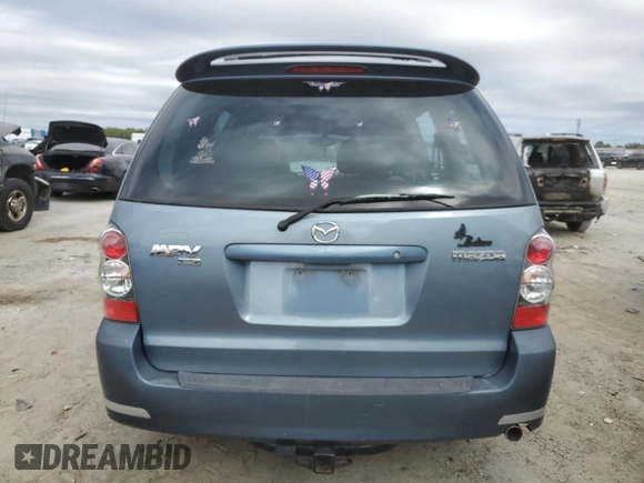 2004 Mazda MPV ES z VIN JM3LW28J540513701, wystawiony jako Copart lot #43155275 z przebiegiem Nie podano mil oraz Szkoda całkowita • Salvage title. Historia ofert i sprzedaży dostępna na DreamBid. Obrazek 6.