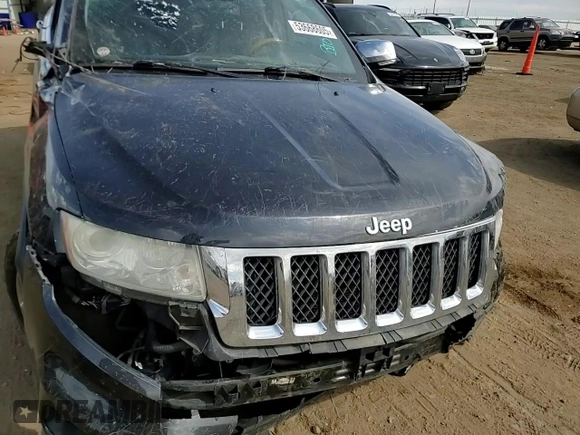 2013 Jeep Grand Cherokee Overland with VIN 1C4RJFCT0DC635172, listed as a Copart auction lot 53668605 with 178,278 mi miles and Non Repairable. Bid and sale history available at carsss.com. Image 12.