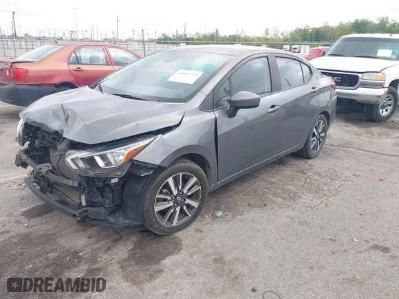2021 Nissan Versa SV with VIN 3N1CN8EV8ML831968, listed as a IAAI auction lot 41897775 with 82,392 mi miles. Bid and sale history available at carsss.com. Image 17.