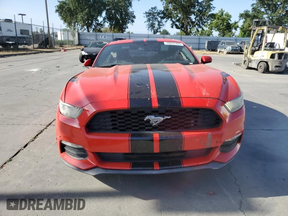 2015 Ford Mustang V6 with VIN 1FA6P8AM3F5345921, listed as a Copart auction lot 59231455 with 130,844 mi miles and Salvage title. Bid and sale history available at DreamBid. Image 5.