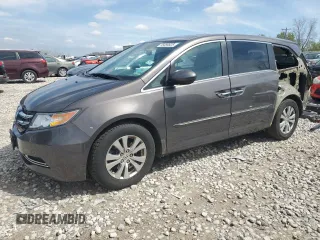 2016 Honda Odyssey EX-L z VIN 5FNRL5H63GB118897, wystawiony jako Copart lot #55089825 z przebiegiem 107 716 mil mil oraz Czysty tytuł • Clean title. Historia ofert i sprzedaży dostępna na DreamBid. Obrazek 1.