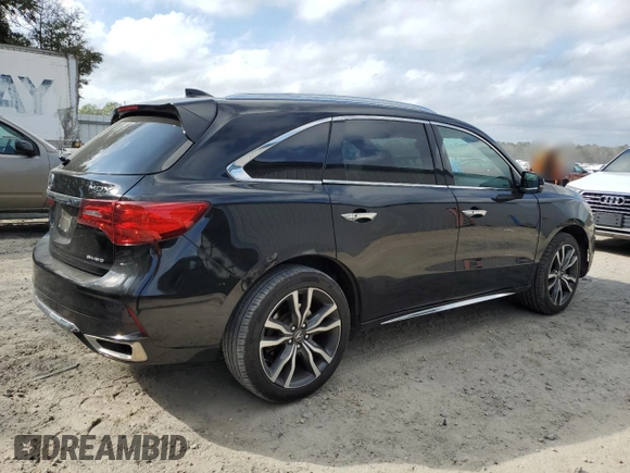 2020 Acura MDX w/Advance Pkg with VIN 5J8YD4H85LL020158, listed as a Copart auction lot 44995445 with 48,593 mi miles and Salvage Title. Bid and sale history available at carsss.com. Image 3.