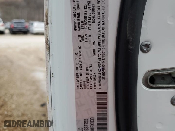 2023 Ram 2500 Tradesman with VIN 3C6UR5HL3PG637755, listed as a Copart auction lot 85973334 with 52,924 mi miles and Salvage Title. Bid and sale history available at carsss.com. Image 15.