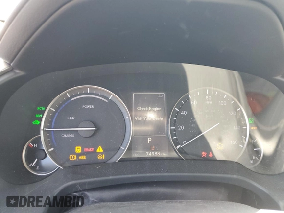 2018 Lexus RX 450hL Premium with VIN JTJDGKCAXJ2000538, listed as a Copart auction lot 61776195 with 74,988 mi miles and Salvage title. Bid and sale history available at DreamBid. Image 9.