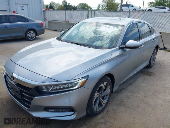 2020 Honda Accord EX-L with VIN 1HGCV2F50LA004868, listed as a IAAI auction lot 42261331 with 27,195 mi miles and . Bid and sale history available at DreamBid. Image 2.