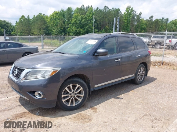 2014 Nissan Pathfinder Platinum z VIN 5N1AR2MN1EC734966, wystawiony jako IAAI lot #42407058 z przebiegiem 99 998 mil mil oraz . Historia ofert i sprzedaży dostępna na DreamBid. Obrazek 2.