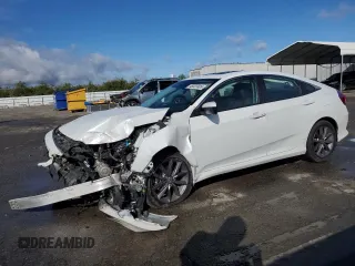 2021 Honda Civic Sedan EX-L with VIN 19XFC1F79ME201100, listed as a Copart auction lot 48037405 with 68,515 mi miles and Salvage Title. Bid and sale history available at carsss.com. Image 1.