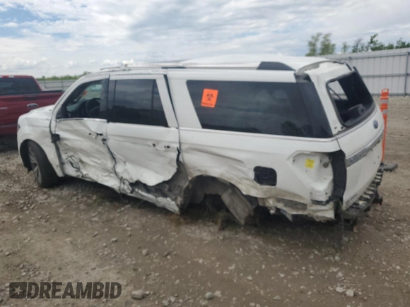 2020 Ford Expedition Max Limited with VIN 1FMJK2AT9LEA23976, listed as a Copart auction lot 58946105 with 77,892 mi miles and Non repairable. Bid and sale history available at DreamBid. Image 2.
