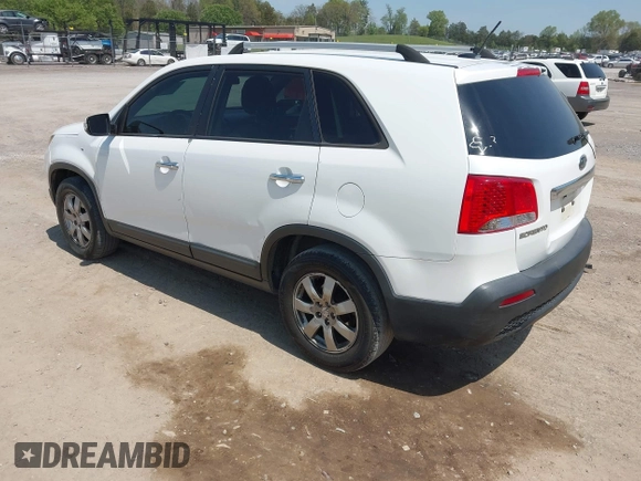 2011 Kia Sorento LX with VIN 5XYKT3A1XBG037157, listed as a IAAI auction lot 42041481 with 196,151 mi miles and . Bid and sale history available at DreamBid. Image 3.