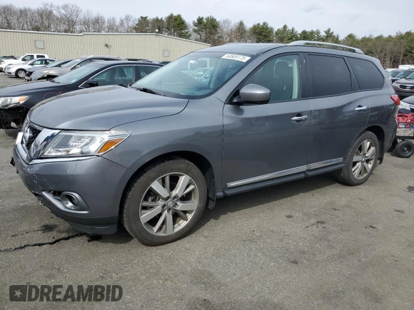 2015 Nissan Pathfinder S z VIN 5N1AR2MM0FC716225, wystawiony jako Copart lot #50805175 z przebiegiem 110 879 mil mil oraz Szkoda całkowita • Salvage title. Historia ofert i sprzedaży dostępna na DreamBid. Obrazek 1.