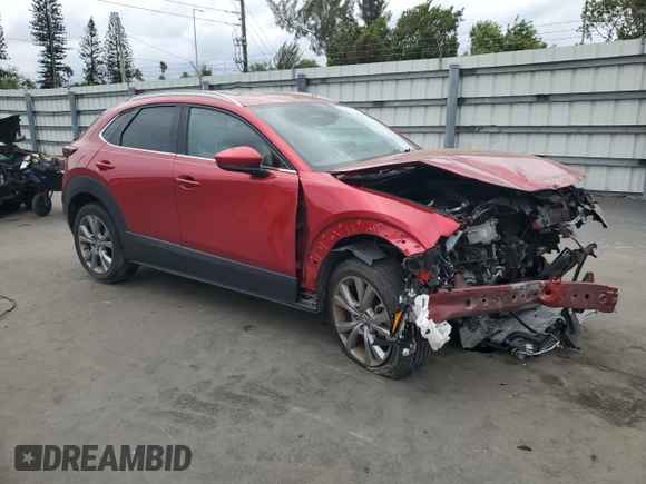 2021 Mazda CX-30 Premium with VIN 3MVDMADL1MM319635, listed as a Copart auction lot 48482585 with 21,192 mi miles and Salvage title. Bid and sale history available at DreamBid. Image 4.