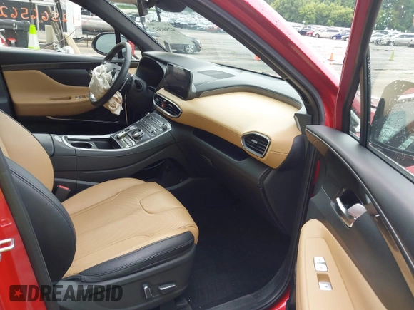 2023 Hyundai Santa Fe Calligraphy with VIN 5NMS54AL9PH589991, listed as a IAAI auction lot 42566562 with 23,162 mi miles and . Bid and sale history available at DreamBid. Image 5.