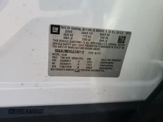2018 GMC Terrain SLE with VIN 3GKALMEV0JL246112, listed as a Copart auction lot 49591665 with 83,616 mi miles and Salvage Title. Bid and sale history available at carsss.com. Image 12.