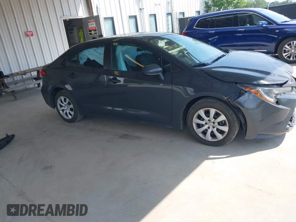 2023 Toyota Corolla LE with VIN 5YFB4MDE0PP010957, listed as a IAAI auction lot 42152487 with 55,509 mi miles. Bid and sale history available at carsss.com. Image 1.